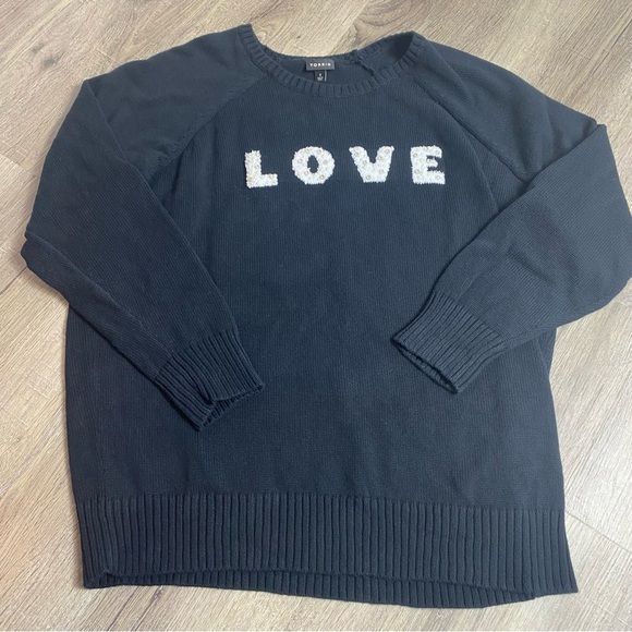torrid Sweaters - Torrid Love Black Sweater Cotton